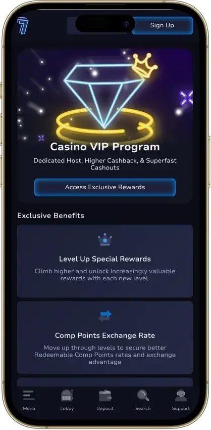7Bit Casino VIP program on mobile