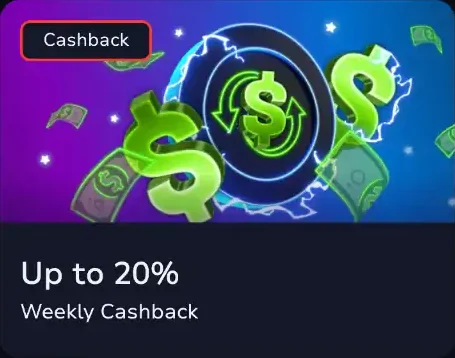 7Bit Casino weekly cashback up to 20% promotion